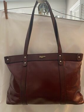 Vintage leather John Romaine handbag